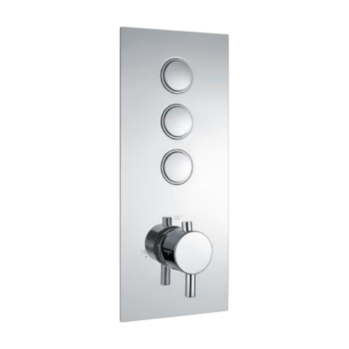 T46102 Push Button Thermostatic Shower Valve ( Three Outlets )